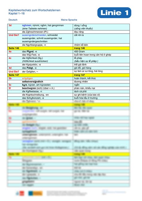 SOLUTION Linie1 A2 2 Mein Wortschatz Duc Viet Studypool