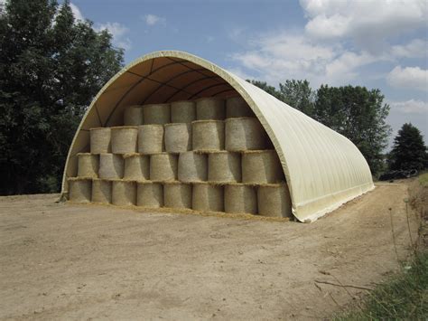 Überdachung von Strohballen Heulager Strohlager Shelterall