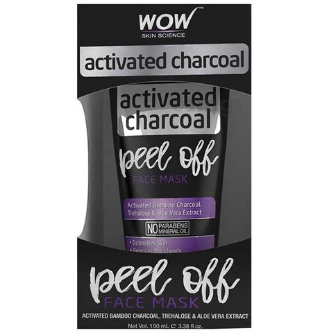 Wow Skin Science Activated Charcoal Peel Off Face Mask Buy Tube Of 100