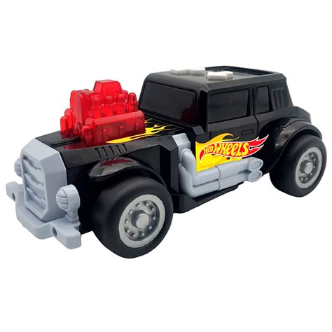 Hot Wheels Hot Rod Luz E Som Preto Dor Mi Brinquedos