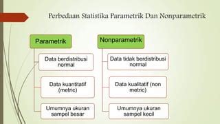 Perbedaan Statistika Parametrik Statistika Nonparametrik PPT