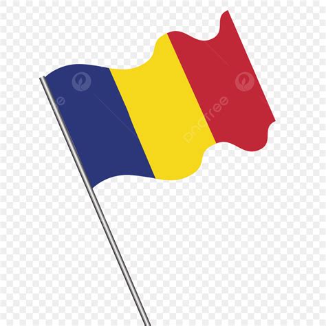 Romania Flag Vector Hd PNG Images Waving Romania Flag Waving Romania