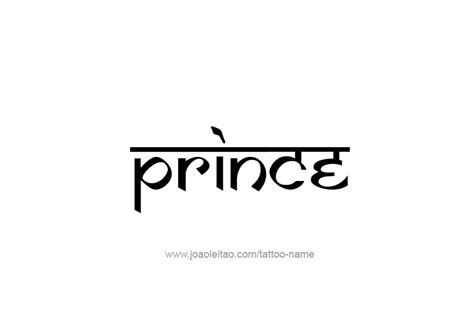 Prince Name Tattoo Designs