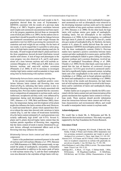 Genetics Analysis And Biochemical Characterization Of The High Lutein