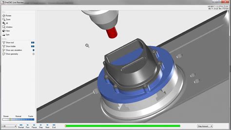 5 Axis Swarf Tool Path Youtube