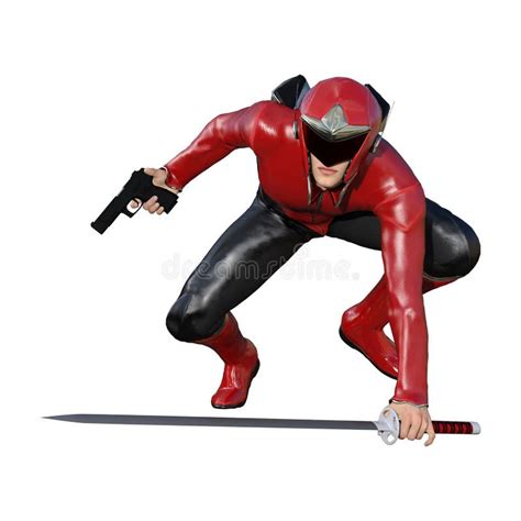 3d Male Hero Pose Reference Running Stock Image Illustration Of Paint