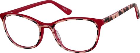 Red Cheetah Square Glasses 4448218 Zenni Optical