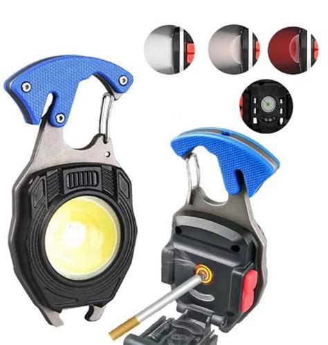 Plastic Led Keychain Flashlight With Opener Battery Type Lithium Ion