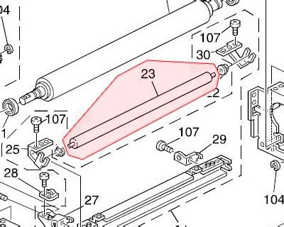 Ricoh Ae Fuser Cleaning Roller Steel Originale Ofba Srl