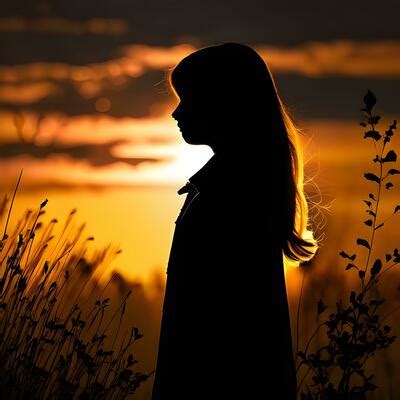 Sad Girl Silhouette Stock Photos, Images and Backgrounds for Free Download