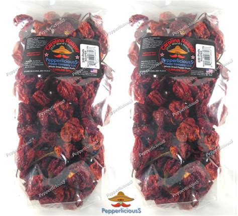 Buy Dried Gourmet Carolina Reaper Pepper Pods Worlds Hottest