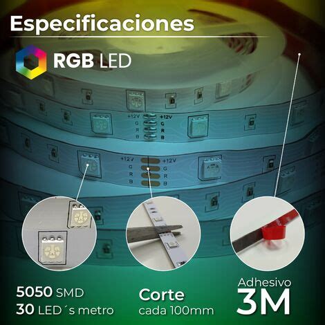 KIT Ruban LED RGB Wifi 5M 12V 30LED M Lot De 1 U