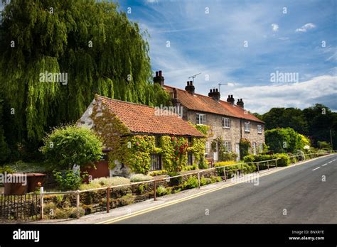 Street Scenes In The Busy Village Of Thornton Le Dale In North