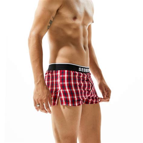 Special Offer Seobean Seobean Men S Cotton Arrow Pants Loose Boxers