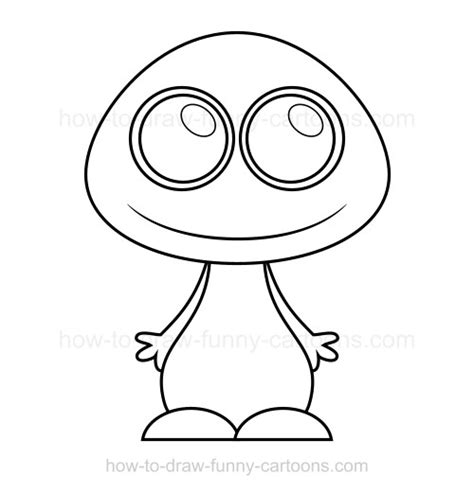 Funny Alien Drawing at GetDrawings | Free download