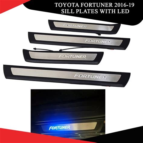 Toyota Fortuner 2016 19 Sill Plates With Led