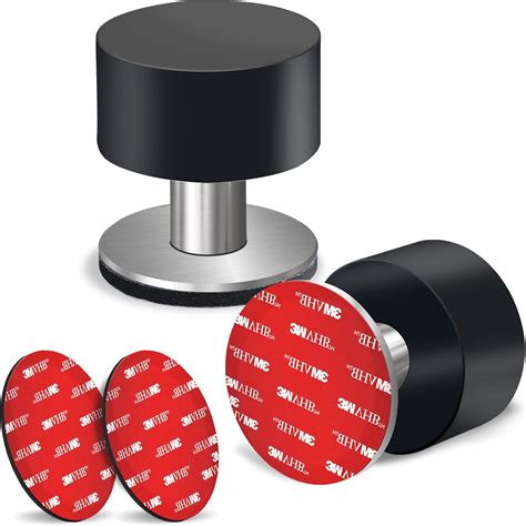 2 Pack Door Stoppers Stop With Extra Stickers Self