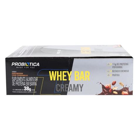 Display Whey Bar Creamy Probi Tica Un De G Barra De Prote Na