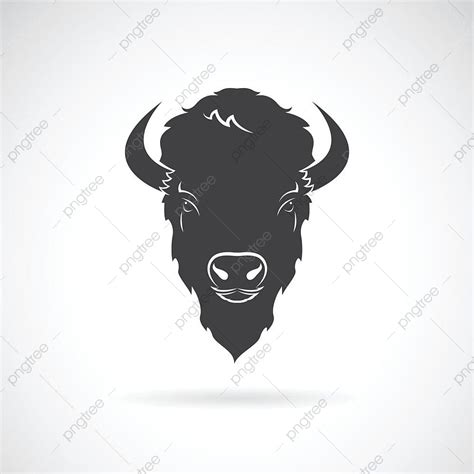 Vector Of A Buffalo Head Design On White Background Drawing Retro Ox