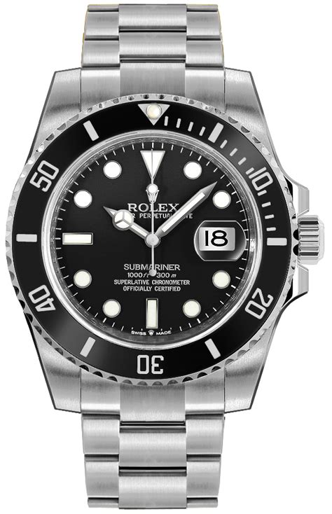 Authentic New Rolex Submariner Date Black Dial Men S Diving Watch