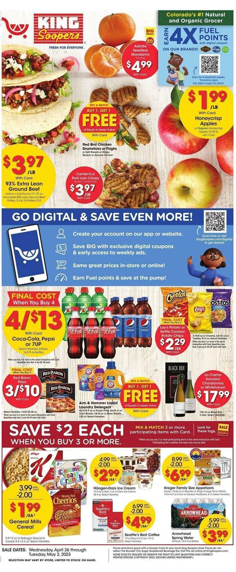 King Soopers Weekly Ad Deals From April