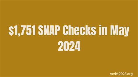 1 751 Snap Checks In May 2024 How To Fill An Application Form For