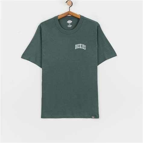 Dickies Aitkin Chest T Shirt Green Lncn Grn Srf Bl