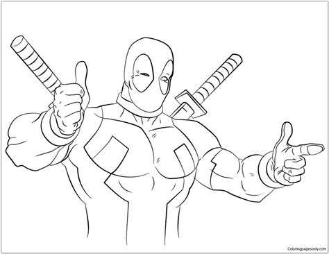 117 Deadpool Coloring Pages