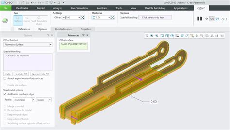 Creo Parametric Konwersja Modelu Bry Owego Na Blaszany Prodart