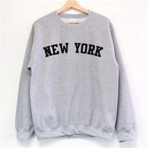 Moletom Da New York - Moletom Gola New York Varias Cores Sem Capuz Envios Rapidos | Shopee Brasil