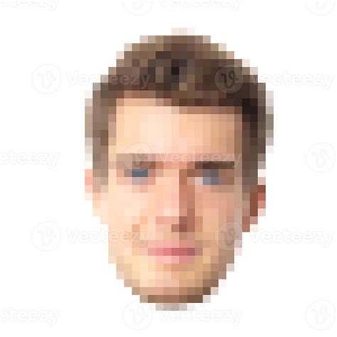 Pixelated Male Face Stock Photo At Vecteezy