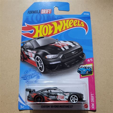 Jual HOT WHEELS KEMASAN KERUT TEKUK CUSTOM 18 FORD MUSTANG GT HW