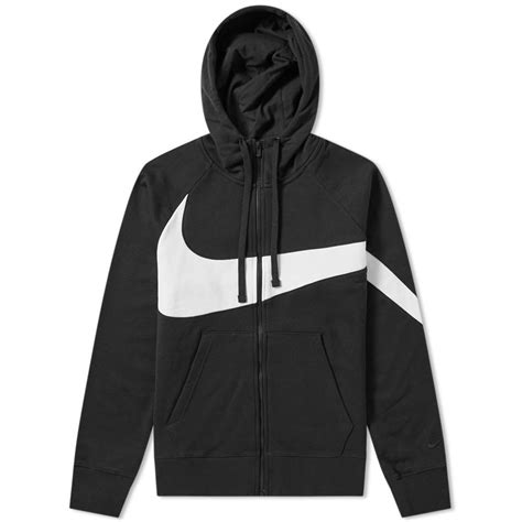 Nike Zip Up Black And White Clipart