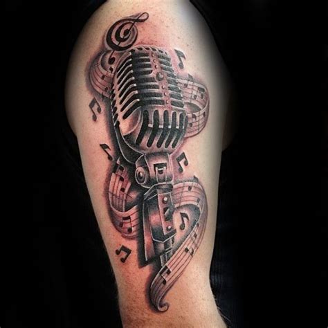 Mic Tattoo Ideas : Tattoo Sleeve Tattoos Guitar Mens Arm Designs ...