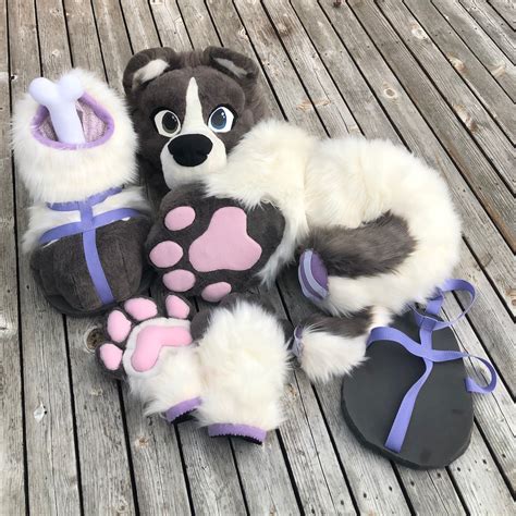 Fursuit Full Partial Premade Border Collie Malamute Mix Etsy