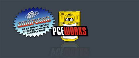 PCEWorks DINOFORCE On PC Engine HuCard