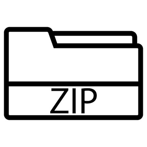 Vector De Icono De Archivo Zip Vector Premium