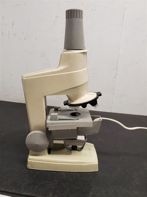 S Vintage Skil Craft Microscope Lab Science Toy Hobby Metal Case