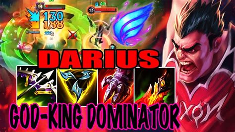 WILD RIFT DARIUS TOP GAMEPLAY GOD KING DOMINATOR DARIUS BUILD RUNES