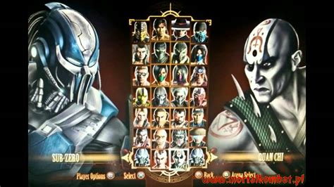 Mortal Kombat 9 Character Select