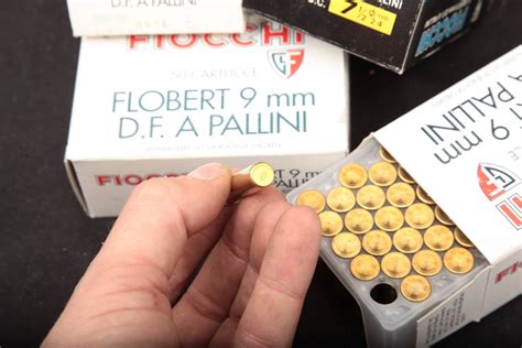 200x 9mm Flobert Ammunition Fiocchi Brass Rimfire Shot Shells 7 12