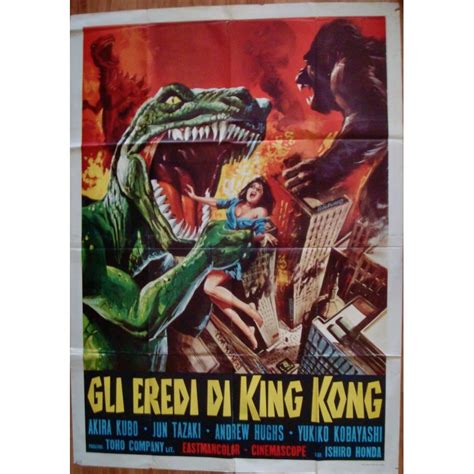 Godzilla Destroy All Monsters Italian Movie Poster Illustraction Gallery