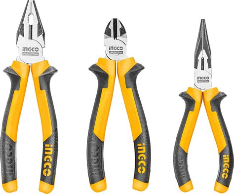 Ingco 3 Piece High Leverage Pliers Set Needle India Ubuy