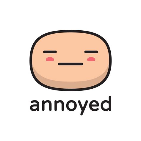 Annoyed Emoji Royalty Free Stock SVG Vector and Clip Art