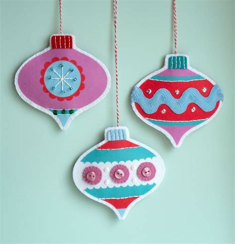 Retro Bauble Kit Set Of Three Etsy