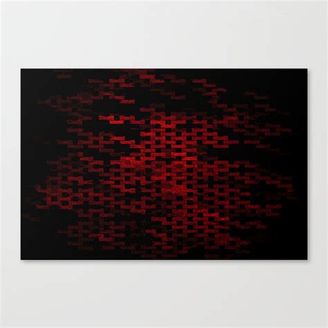 Red Brick Wall With Canvas Texture Canvas Print By Sulkacreative Society6