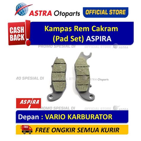 Jual Kampas Rem Cakram Pad Set ASPIRA VARIO KARBURATOR Shopee Indonesia