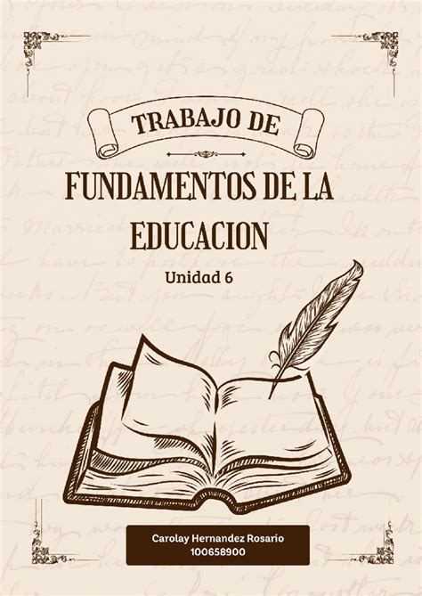 Unidad Fundamentos De La Educacion Concepto Y Caracter Sticas De