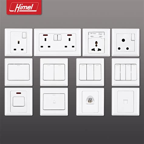 Km Lighting Product Himel Advanced Series White Switches Socket