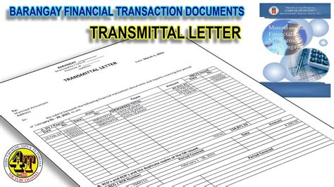 Transmittal Letter Barangay Accounting Youtube